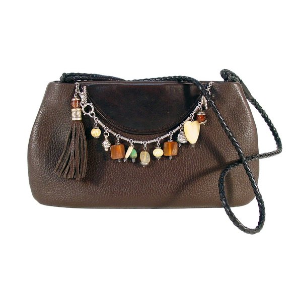 Brighton Handbags - BRIGHTON Slim Shoulder Bag + Charm Baracelet